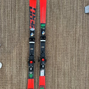Men's 2023 Rossignol Racing 157 cm Hero FIS SL Pro Skis With Bindings Max Din 15 (Used)