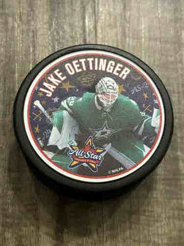 Dallas Stars Jake Oettinger 2024 NHL All Star Hockey Puck