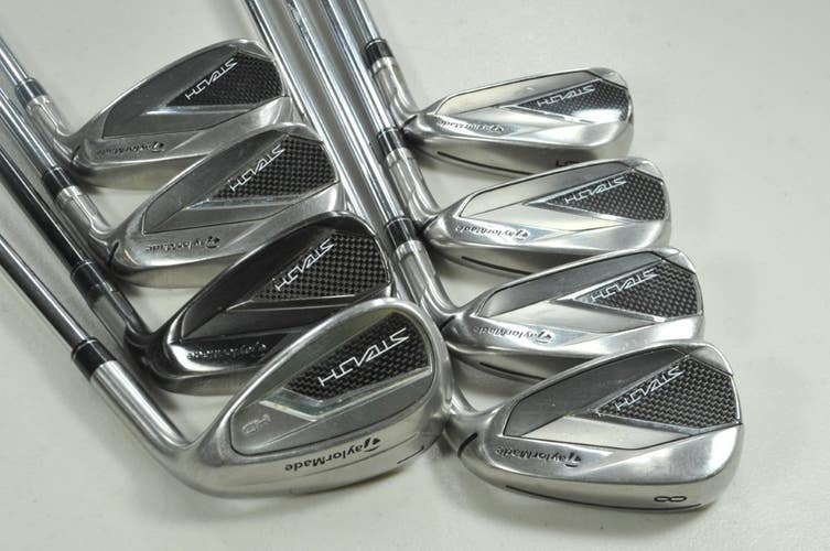 TaylorMade Stealth 5-PW,AW,LW Iron Set Regular Flex RH KBS MAX MT Steel # 196984