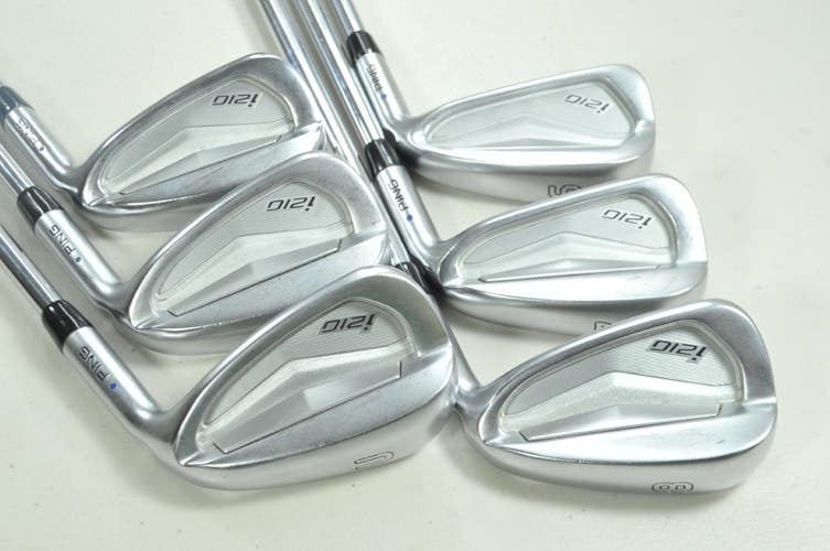 Ping i210 6-W,UW Iron Set Stiff Flex Blue Dot Right AWT Steel  # 197236