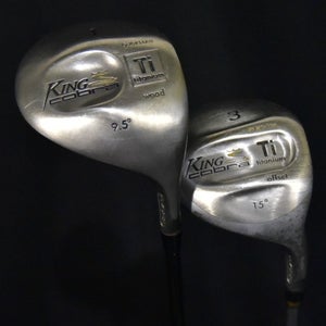 KING COBRA TITANIUM DRIVER WOOD SET FLEX: SENIOR  LENGTH : D-47 3W-43 IN RH
