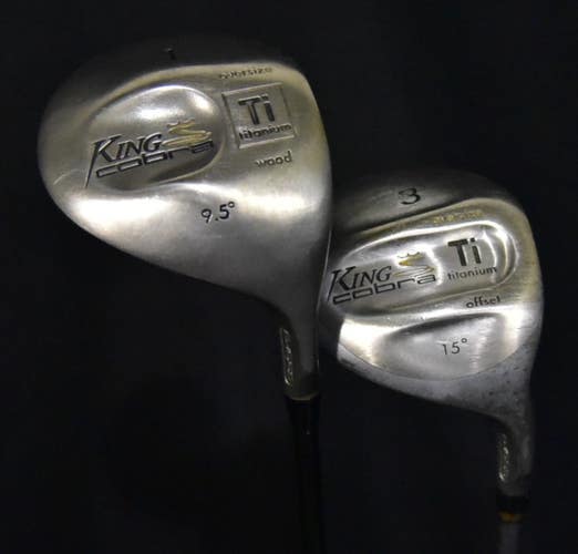 KING COBRA TITANIUM DRIVER WOOD SET FLEX: SENIOR  LENGTH : D-47 3W-43 IN RH