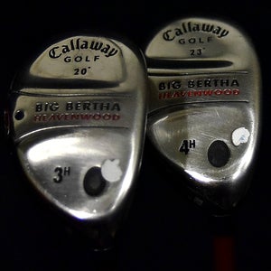 CALLAWAY BIG BERTHA 3H & 4H HYBRID SET FLEX: REGULAR  LENGTH : 40 IN RH