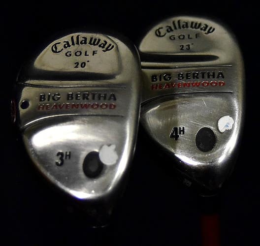 CALLAWAY BIG BERTHA 3H & 4H HYBRID SET FLEX: REGULAR  LENGTH : 40 IN RH