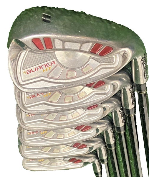 TaylorMade Burner HT Iron Set 6-PW,AW RH 65g Reguar Graphite 5i 38" New Grips