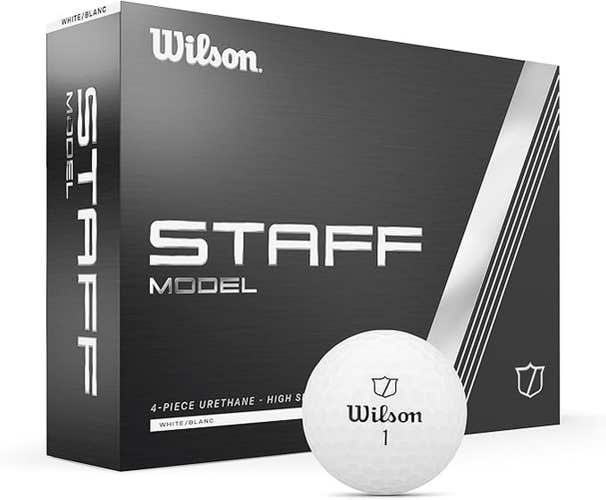 Wilson Staff Model Golf Balls (White, 12pk) 1dz 2024 NEW