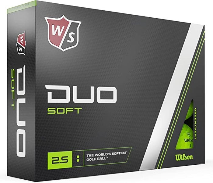 Wilson Staff Duo Soft Golf Balls (Green, 12pk) 2023 NEW