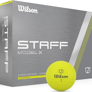 Wilson Staff Model X Golf Balls (Yellow, 12pk)  1dz 2024 NEW