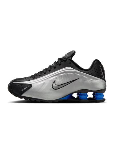 Nike Shox R4 AR3565-006 Women's US 12 Metallic Silver Black Running Shoes RTN221