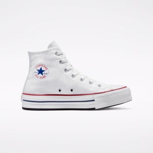 Converse CTAS EVA Lift 272856F Big Kids 6 White Canvas Platform Shoes RTN218
