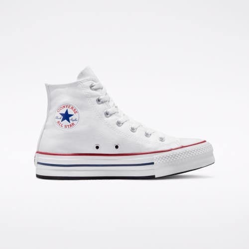 Converse CTAS EVA Lift 272856F Big Kids 6 White Canvas Platform Shoes RTN218