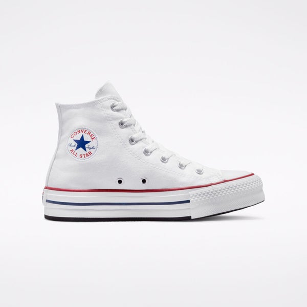 Converse CTAS EVA Lift 272856F Big Kids 6 White Canvas Platform Shoes RTN218