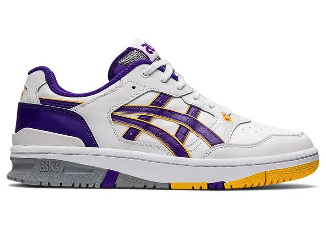 Asics EX89 1201A476-102 Sneaker Men's US 9 White Purple Sportstyle Shoes RTN222