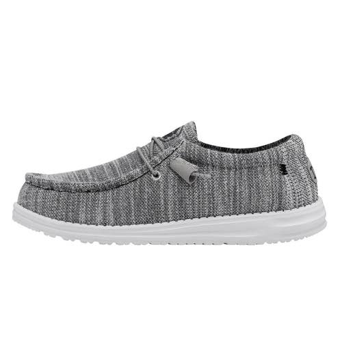 Hey Dude Wally Stretch Mix 40025-1HE Unisex M8/W10 Gray Slip-On Shoes BYB65