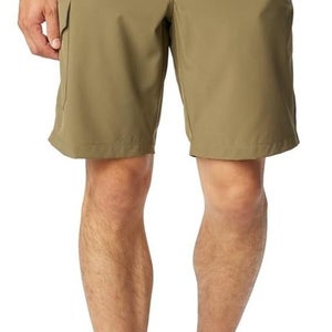 Columbia Eaglecrest Shorts Men's 30 Stone Green Performance Cargo Pocket BYB66