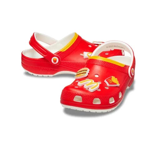 Crocs Classic McDonald’s 209858-90H Clogs Men 12 Red Slip On Casual Shoes FHD157