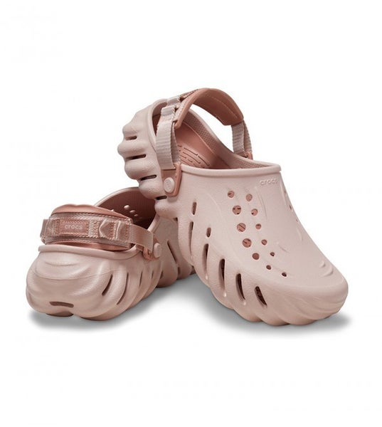 Crocs Echo 207937-6TY Clogs Unisex M4/W6 Pink Clay Cut Out Comfort Shoes FDH150