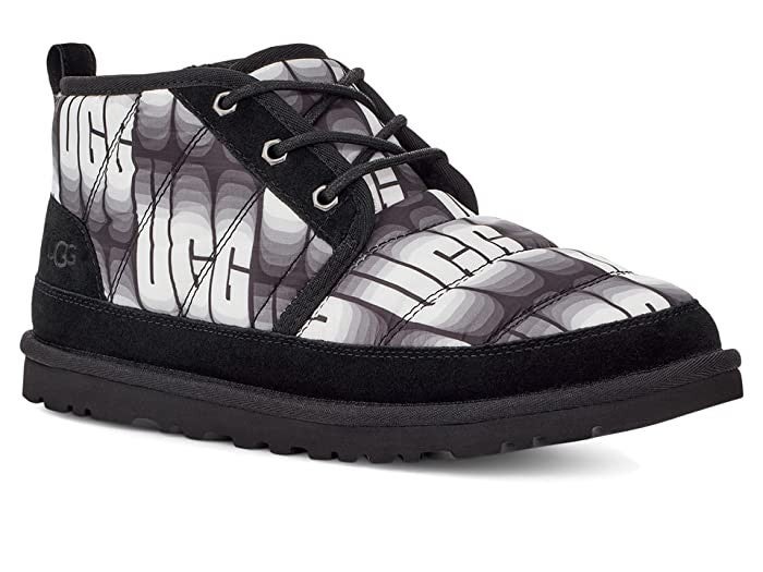 UGG Neumel LTA Wavelength 1137392/BWHT Boot Men's US 7 Black White Chukka FL3962