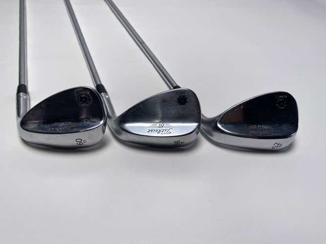 Titleist Vokey SM5 Tour Chrome Wedge Set 52* 8 | 56* 14 | 60* 11 Wedge Mens RH