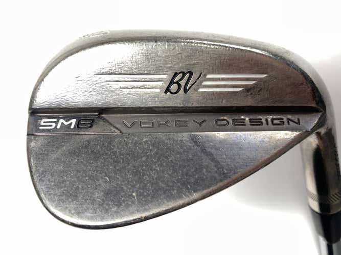 Titleist Vokey SM8 Brushed Steel Wedge 50* 8 Bounce F-Grind Wedge Steel Mens RH