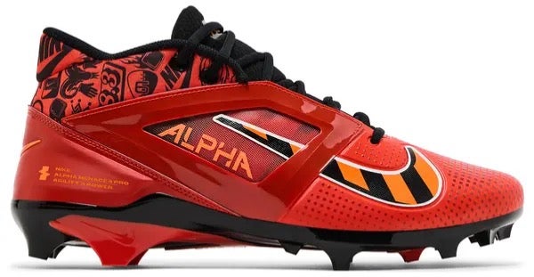 new men's 11.5 Nike Alpha Menace 4 Pro NRG Picante Red Black Football FQ3984 600