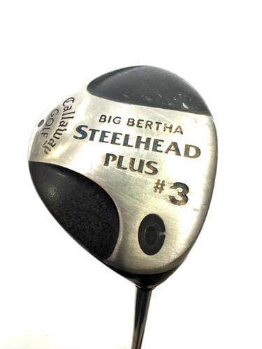 Used Callaway BIG BERTHA STEEL HEAD PLUS Mens Fairway Wood RH 3 Wood 11860-S000294856