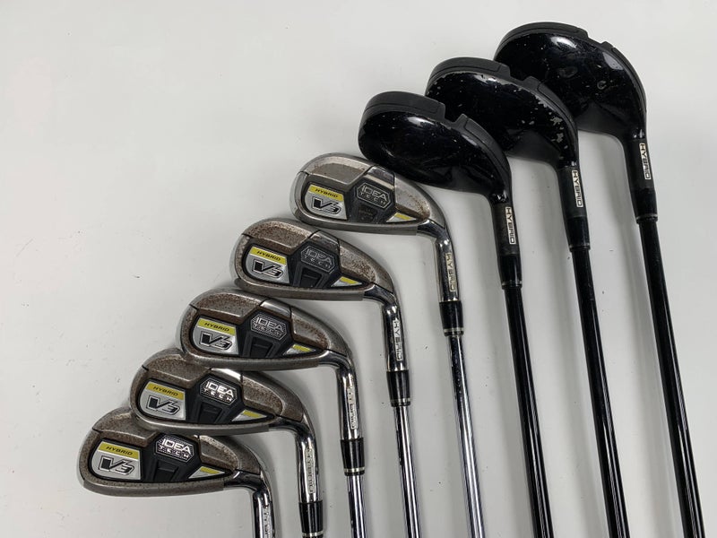 Adams Idea Tech V3 Iron Set 4HY-6HY+7 Iron-PW+GW Idea V3 Regular Graphite/Steel