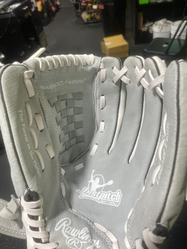 Used Rawlings FASTPITCH BB/SB Glove RH Throw White 12" 11825-S000033630