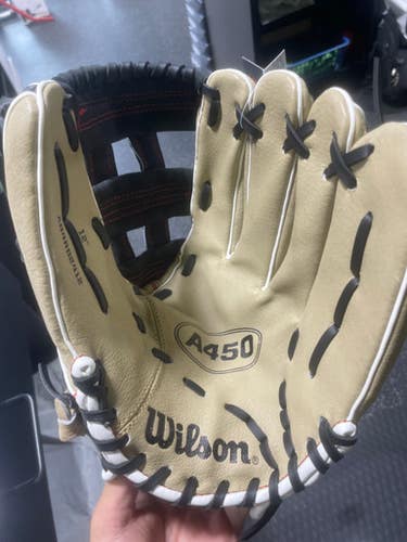 Used Wilson A450 BB/SB Glove RH Throw Grey 12" 11825-S000033627