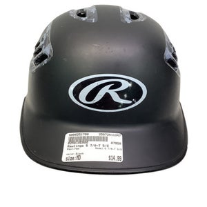 Used Rawlings 6 7/8-7 5/8 Batting Helmet No Mask Black MD 11347-S000251790