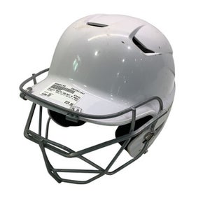 Used Easton WHITE HELMET W MASK Batting Helmet w/Mask White SM 11347-S000251762