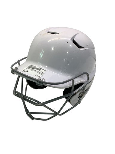 Used Easton WHITE HELMET W MASK Batting Helmet w/Mask White SM 11347-S000251762