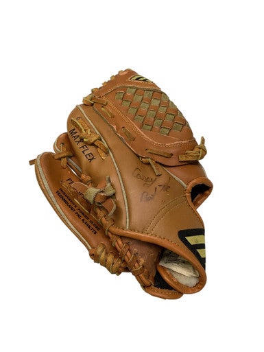 Used Mizuno POWER CLOSE BB/SB Glove LH Throw Brown 10" 11347-S000251755