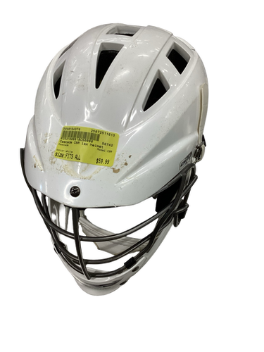 Used Cascade CSR Lacrosse Helmet White Fits all 11613-S000164376