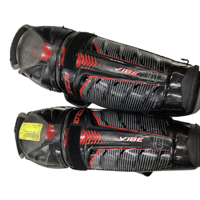 Used CCM VIBE Junior Shin Guards Black 11" 11613-S000164377