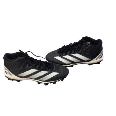 Used Adidas Adult FB Cleats Black And White Senior 7.5 11760-S000079408