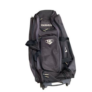 Used Louisville Slugger WHEELED BAG BB/SB Player Wheeled Bag Black 11760-S000079378