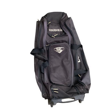 Used Louisville Slugger WHEELED BAG BB/SB Player Wheeled Bag Black 11760-S000079378