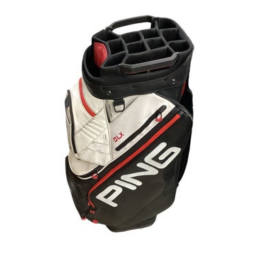 Used Ping DLX CART BAG Mens Cart Bag White 11760-S000079365