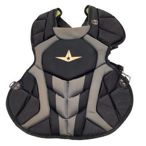 Used All Star S7 CHEST PROTECTOR Catchers Chest Protector Black Intermed 11760-S000079343