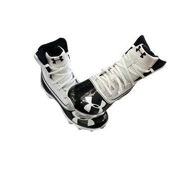 Used Under Armour Jr FB Cleats Black And White Junior 01 11760-S000079308