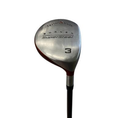 Used Taylormade BURNER SUPER STEEL Mens Fairway Wood RH 3 Wood 11760-S000079269