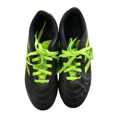 Used Adidas Soccer Cleats Black And Neon Green Junior 03 11760-S000079256