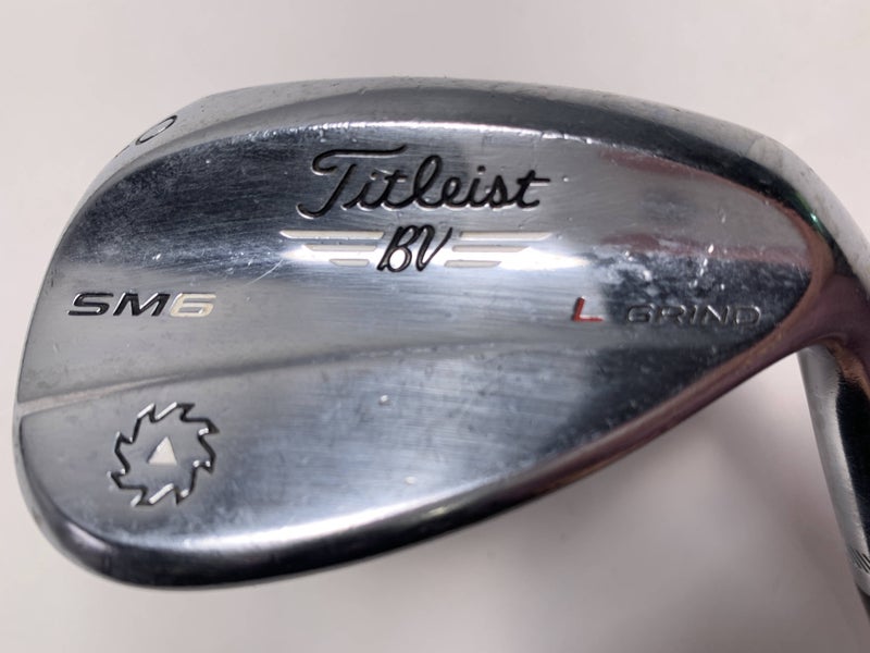 Titleist Vokey SM6 Tour Chrome Lob Wedge LW 60* 4 L-Grind Wedge Steel Mens RH