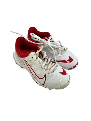Used Nike Hyperdiamond Yth 11 BB/SB Cleats Red And White 11692-S000139193