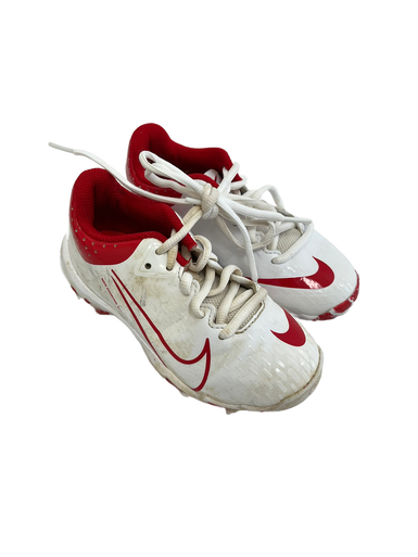 Used Nike Hyperdiamond Yth 11 BB/SB Cleats Red And White   11692-S000139193