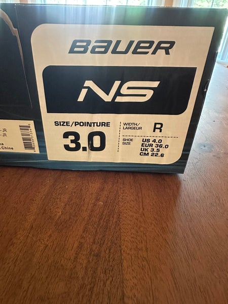 2020 Bauer Ns Hockey Skates Size 3 (New)