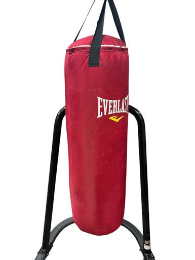 Used Everlast 70LB BAG Boxing Heavy Bag Red 70 lb 11833-S000164879