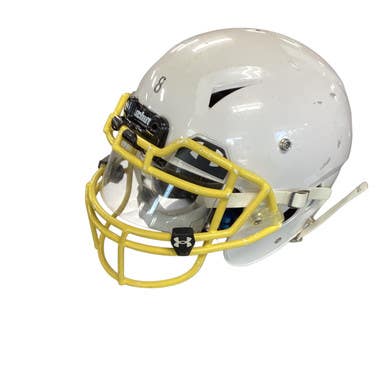 Used Schutt VENGANCE A11 YOUTH W/ UA VISOR FB Helmet White LG 11479-S000399437