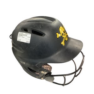 Used Demarini HELMET Batting Helmet w/Mask Black SM 11479-S000399380